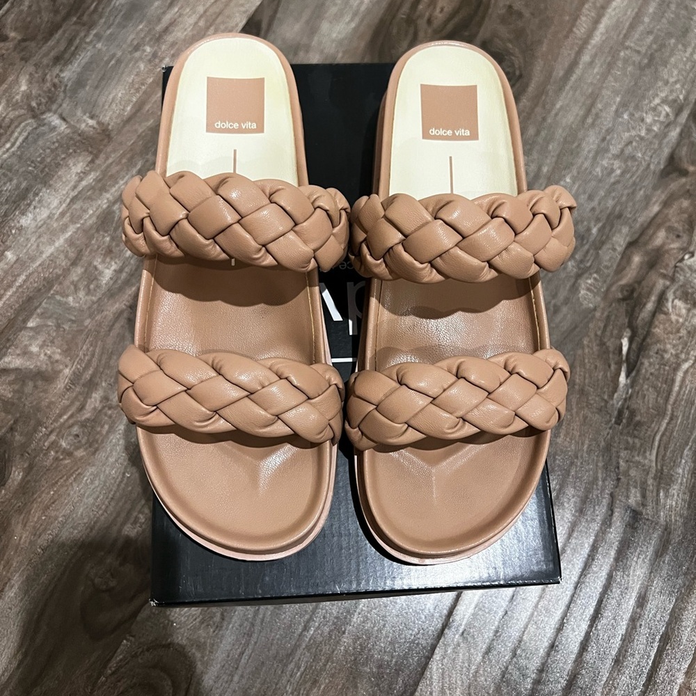 Dolce Vita Women's Brown Braided Sandals